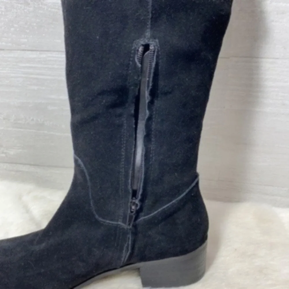 Steve Madden Black Suede Tyga Boots Size 8.5
